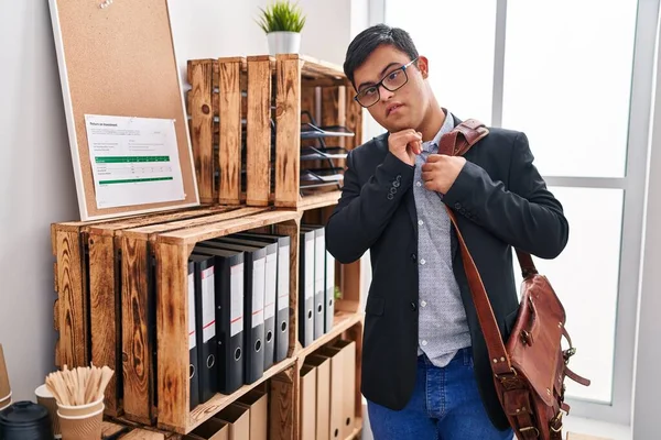 Syndrome Man Business Worker Standing Office — Stock Photo, Image