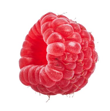  İzole edilmiş beyaz arkaplan üzerine nefis bekar ahududu.