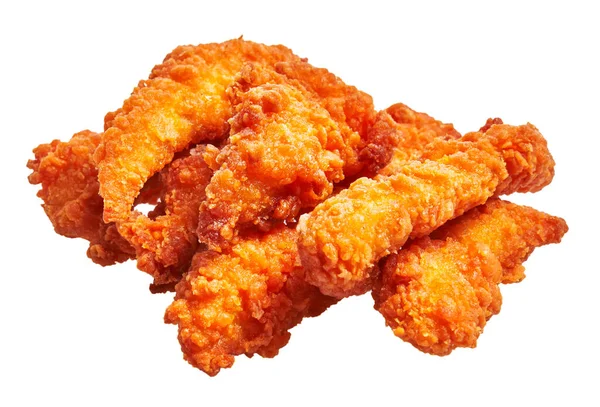 Finom Sült Csirke Izolált Fehér Háttér — Stock Fotó
