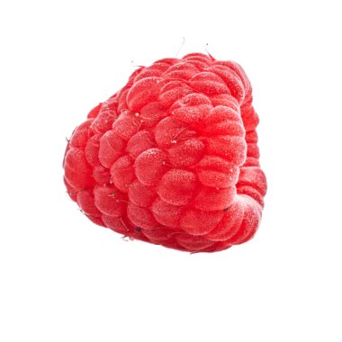  İzole edilmiş beyaz arkaplan üzerine nefis bekar ahududu.