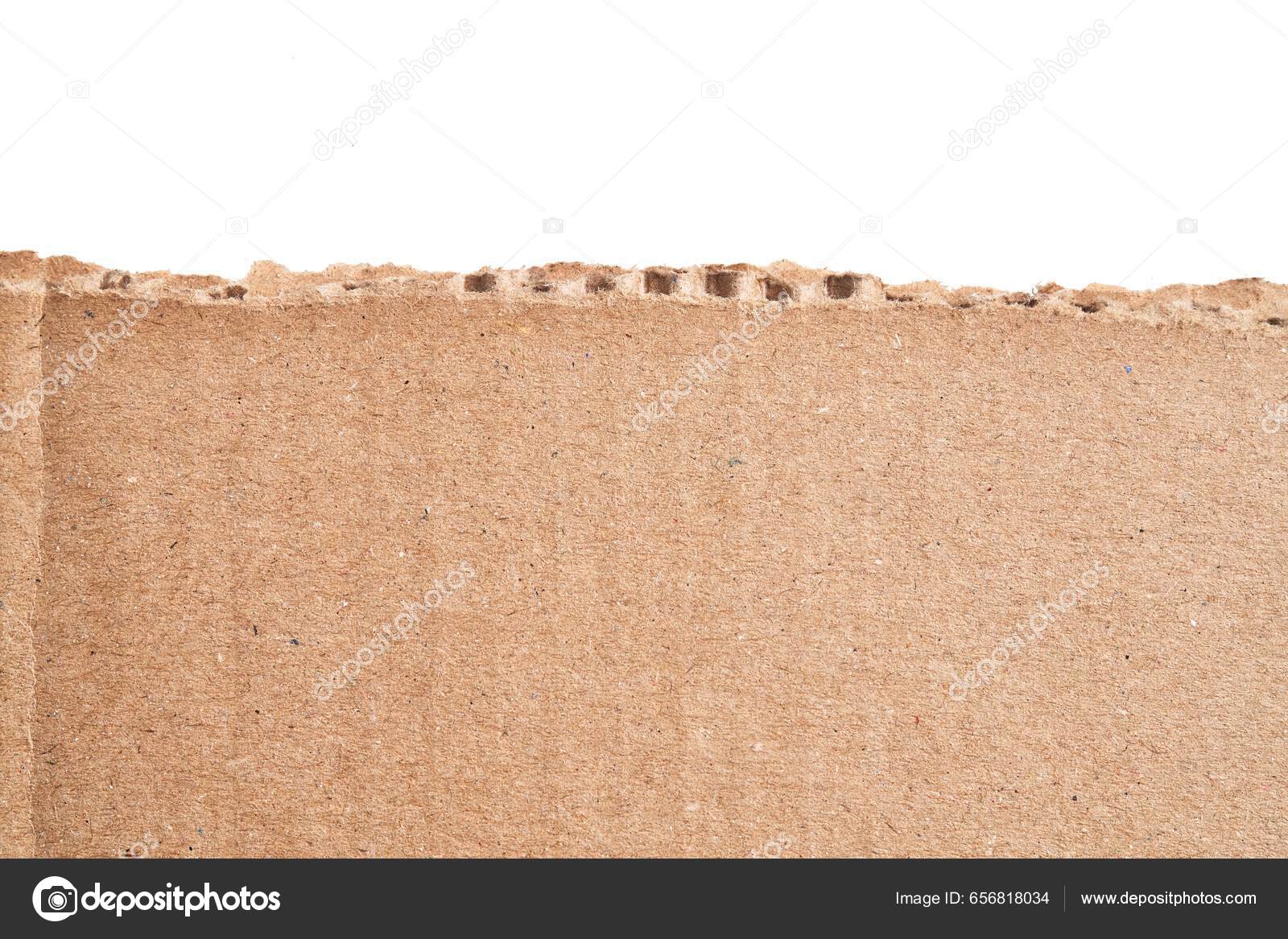 Pedaço Rasgado Material Papelão Sobre Fundo Branco Isolado — Foto ©  Krakenimages.com #656818034, image size:1600x1167
