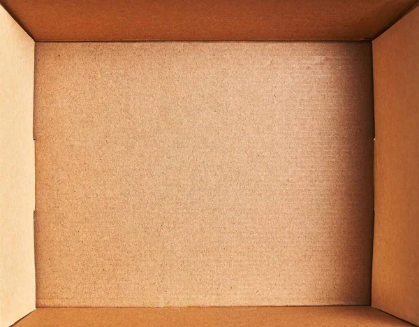 Brown Cardboard Box Material Texture Background — Fotografia de Stock