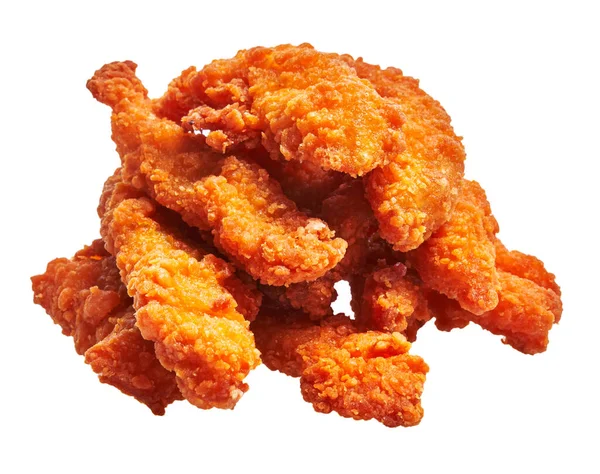 Finom Sült Csirke Izolált Fehér Háttér — Stock Fotó