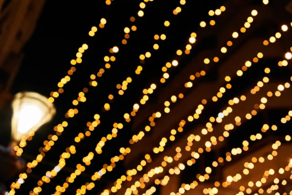 stock image  Picture of blurred lights at street