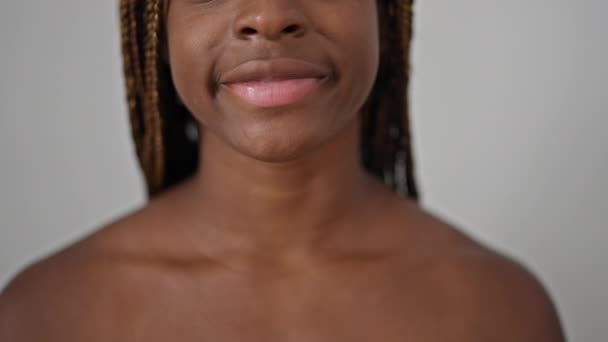 배경에 자신감을 아프리카계 미국인 — 비디오