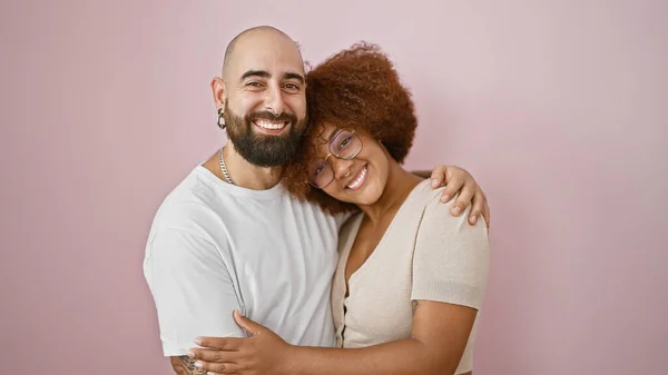Joyful Beautiful Couple Exuding Confidence Enjoying Casual Lifestyle Sharing Warm — Stock Photo, Image