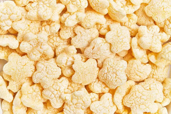 Top View Numerous Crisp Rice Cakes Full Frame Background Suggesting — Stock Photo, Image