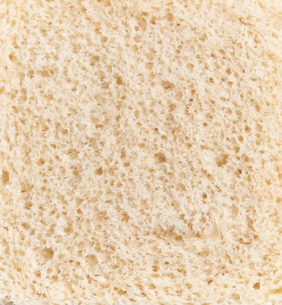 Close Texture Slice White Bread Showcasing Its Porous Surface Soft — Stock Photo, Image