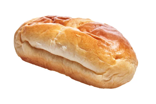 Nahaufnahme Eines Frischen Isolierten Challah Brotes Auf Weißem Hintergrund Das — Stockfoto