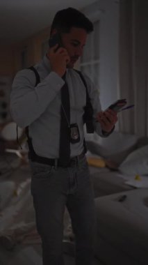 İspanyol dedektif telefon araştırması. Olay yerinde.