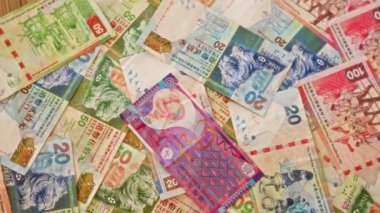 Hong Kong Doları banknotları, Hong Kong 'dan gelen çeşitli banknotları hiç kimse olmadan detaylı bir şekilde gösteriyor..