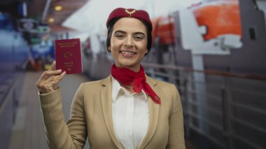 Gemi güvertesindeki üniformalı kadın elinde Türk pasaportu var. Etrafı filikalarla çevrili. Geçmişi bulanık..