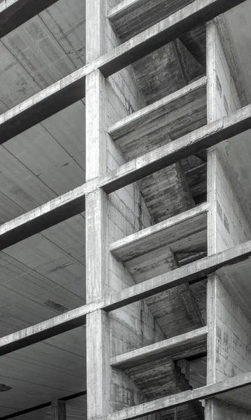 Construção Estrutura Concreto Imagem Vertical — Fotografia de Stock
