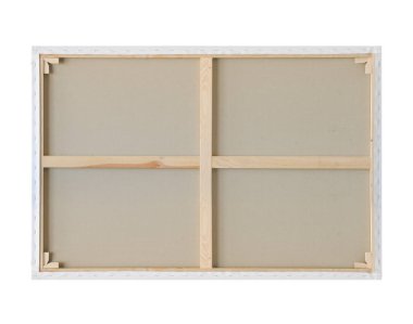 Ressamın tuvalinin arkasında açık ahşap bir yapı var.