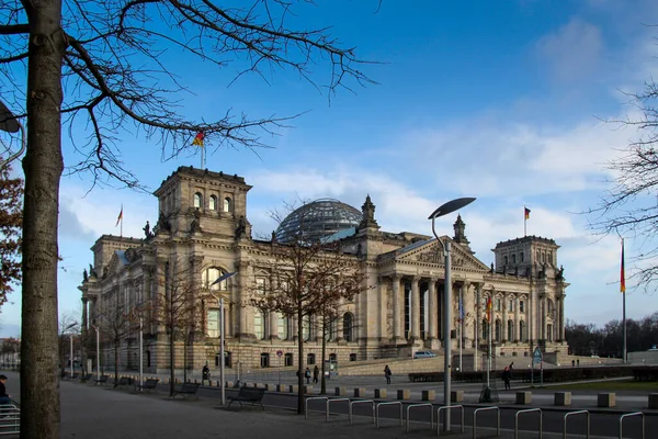 Bundestag Στο Βερολίνο Έδρα Του Γερμανικού Κοινοβουλίου — Φωτογραφία Αρχείου