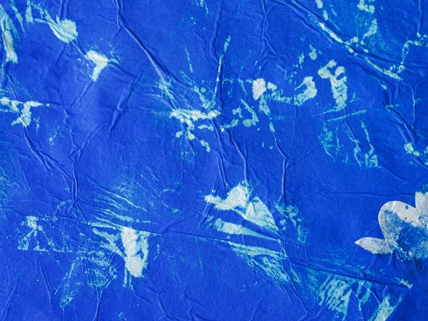 stock image background of rough blue paper handmade with paints and ammonia