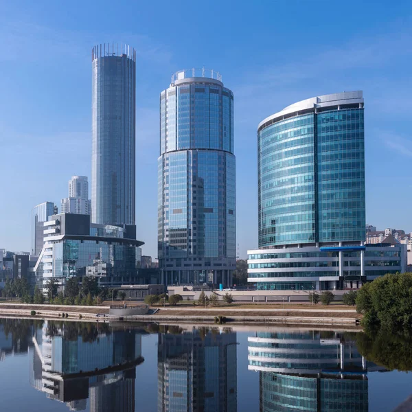 Jekaterinburg Kontor Skyskrapor Ryssland — Stockfoto