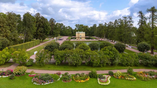 Tsarskoye Selo Saint Petersburg Rusya Daki Catherine Palace Parkı Yukarı — Stok fotoğraf