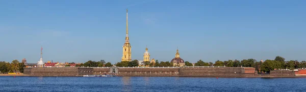 Peter和Paul Fortress全景视图 俄罗斯圣彼得堡 — 图库照片