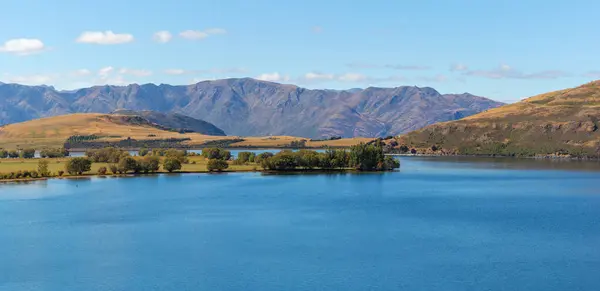 Panorama Pittoresco Del Lago Wanaka Isola Meridionale Nuova Zelanda — Foto Stock