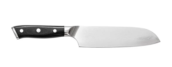 Cuchillo Cocina Aislado Profesional Sobre Fondo Blanco Con Camino Recorte — Foto de Stock