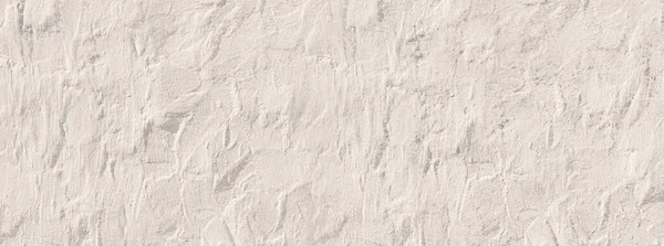 摘要广角浅色填充物背景 建筑墙的特写 带复制空间的粗糙石膏表面结构 — 图库照片