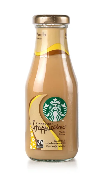 Anapa Rosja Sierpnia 2022 Butelka Starbucks Frappucino Odizolowana Białym Tle — Zdjęcie stockowe