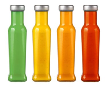 Cam bir kavanozdaki barbekü sosu beyaz arka planda izole edilmiş kırpma yolu ile.