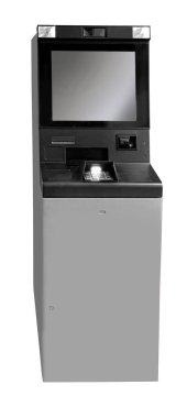 Automated teller machine (ATM) isolated on white