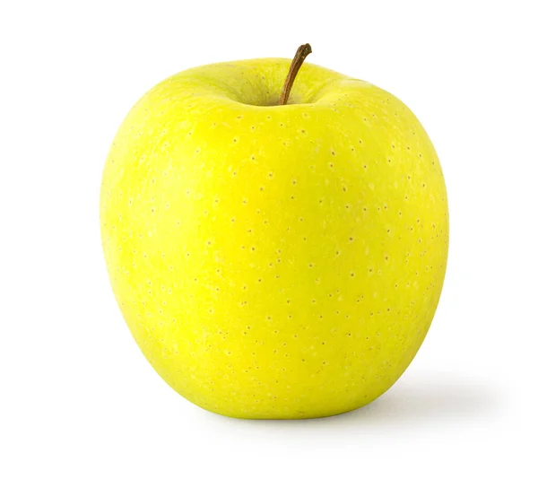 Желтые Яблоки Изолированы Белом Фоне — стоковое фото
