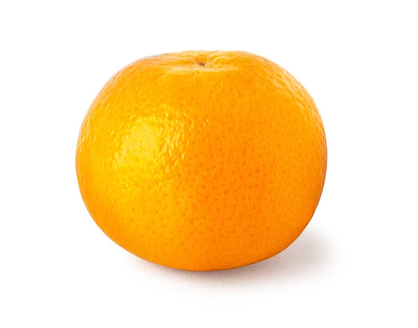 Ripe Orange Mandarin Clementine Isolated White Background — Stock Photo, Image