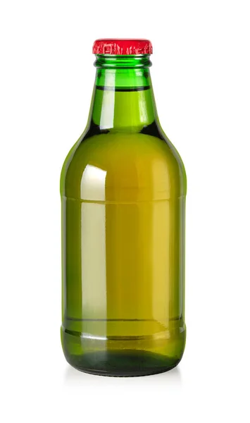 Eine Flasche Limo Auf Weißem Hintergrund Mit Schneideweg — Stockfoto