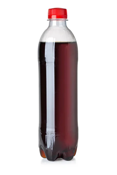 Бутылка Колы Изолированный Белом Фоне Вырезкой Пути — стоковое фото