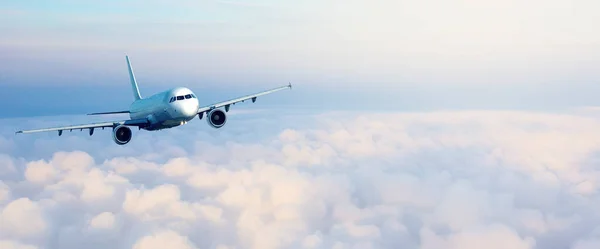 stock image Airplane taking off - Travel by air transport