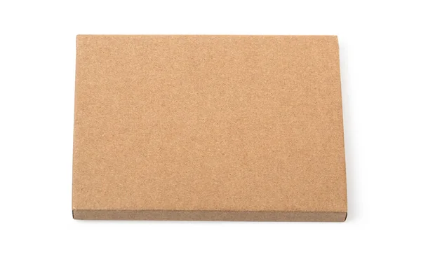 Caja Cartón Aislado Sobre Fondo Blanco Con Ruta Recorte Caja — Foto de Stock