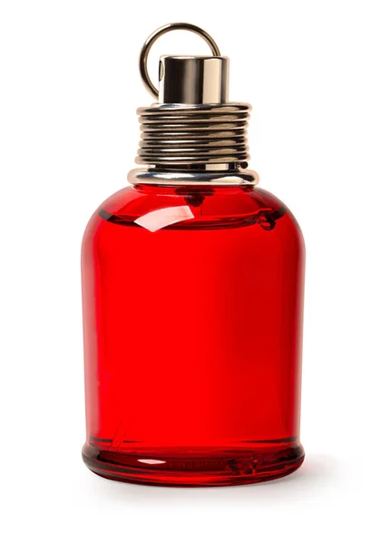 Flaska Parfym Eau Parfum Vacker Glasflaska Isolerad Vitt Parfymsprej — Stockfoto