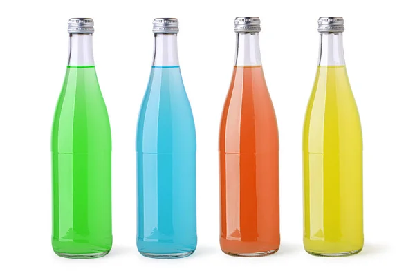Set Soda Bottles White Background — Stock Photo, Image