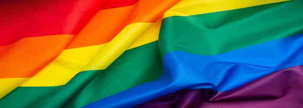 Rainbow Flag Symbol Lgbt Background — Stock Photo, Image