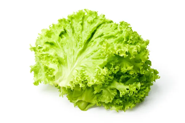 Salat Salat Isoliert Auf Weißem Hintergrund Schneideweg Volle Schärfentiefe — Stockfoto