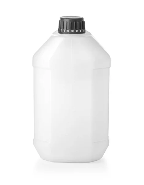 Plastic Canister White Background Clipping Path — Stock Photo, Image