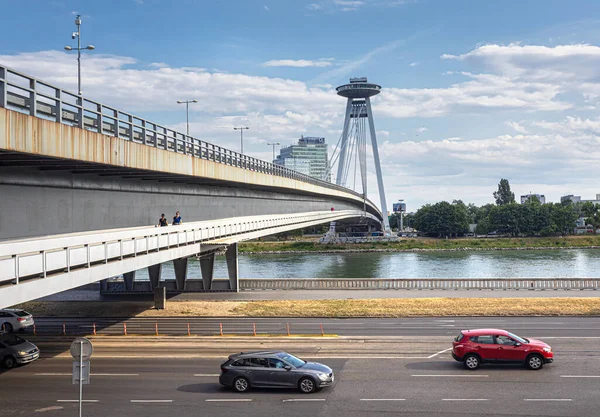 Bratislava Slovensko Července 2023 Nový Most Přes Dunaj Bratislavě — Stock fotografie