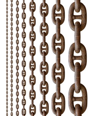 Eski paslı çeşitli boyutlarda.