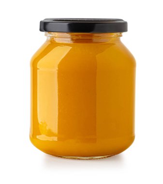  kırpma yolu ile beyaz arkaplan izole reçel cam kavanoz