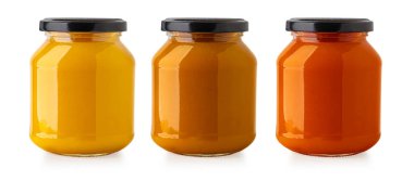  kırpma yolu ile beyaz arkaplan izole reçel cam kavanoz