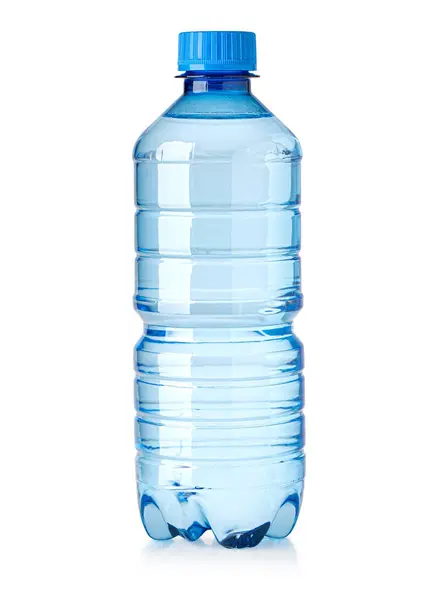Kleine Wasserflasche Isoliert Auf Weißem Hintergrund Mit Clipping Pfad lizenzfreie Stockfotos