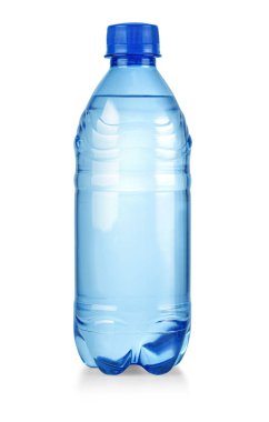 su şişesi izole kırpma yolu ile beyaz arka plan üzerinde