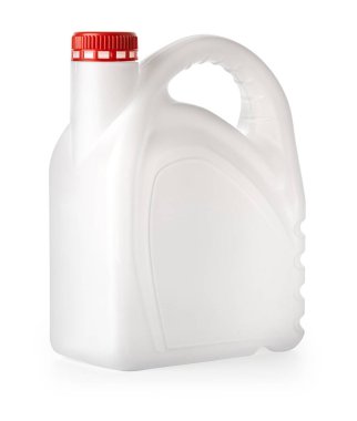 Kesme yolu olan beyaz bir arkaplanda izole edilmiş beyaz plastik kutular