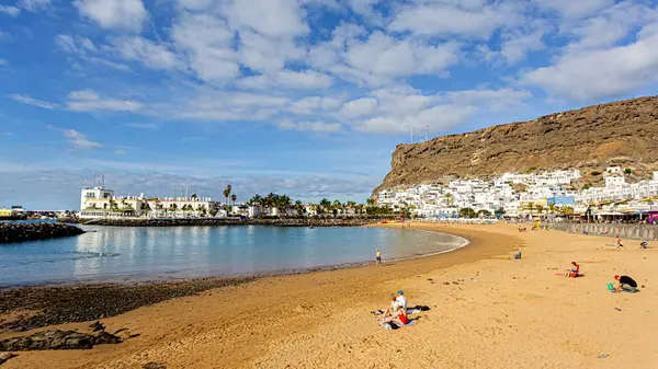 Puerto de Mogan, Gran Canaria, İspanya, Aralık 04: 23. Puerto de Mogan plajı, Gran Kanaryası, İspanya.