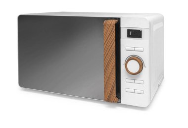 modern mikrodalga fırın kırpma yolu ile beyaz arkaplan izole