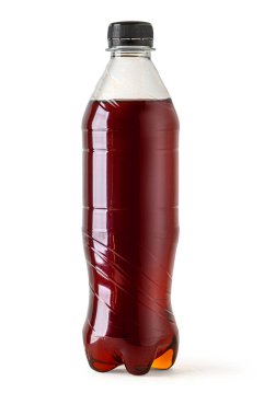 Kola şişesi. Kırpma yolu ile beyaz arkaplanda izole
